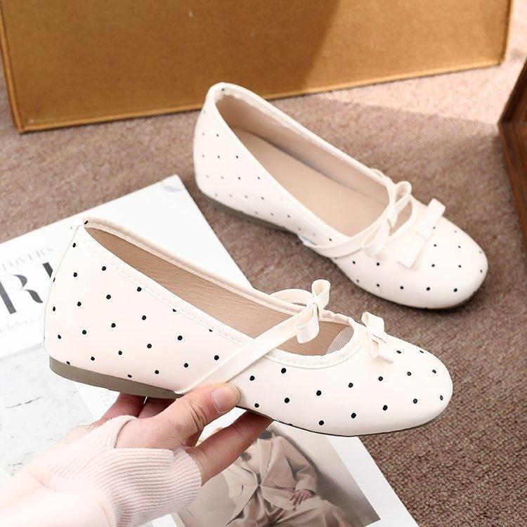 

French shallow mouth Mary Jane single shoes women s autumn 2025 double bow inner height increase 5CM versatile fashion ladyshoes 40