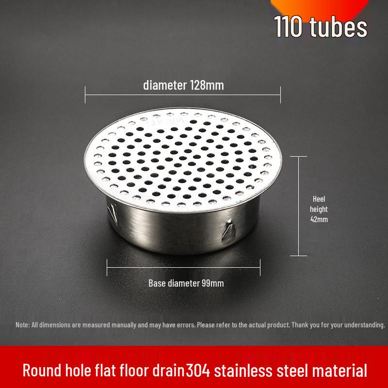 304 Stainless Steel Anti-Clogging Mesh Drain Cover for 75mm Balcony Rooftop Pipes