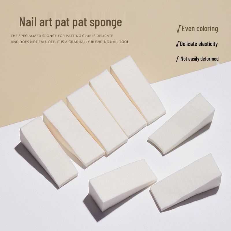 Nail Art Gradient Sponge Block - High-Density Triangle for DIY Polish Blending