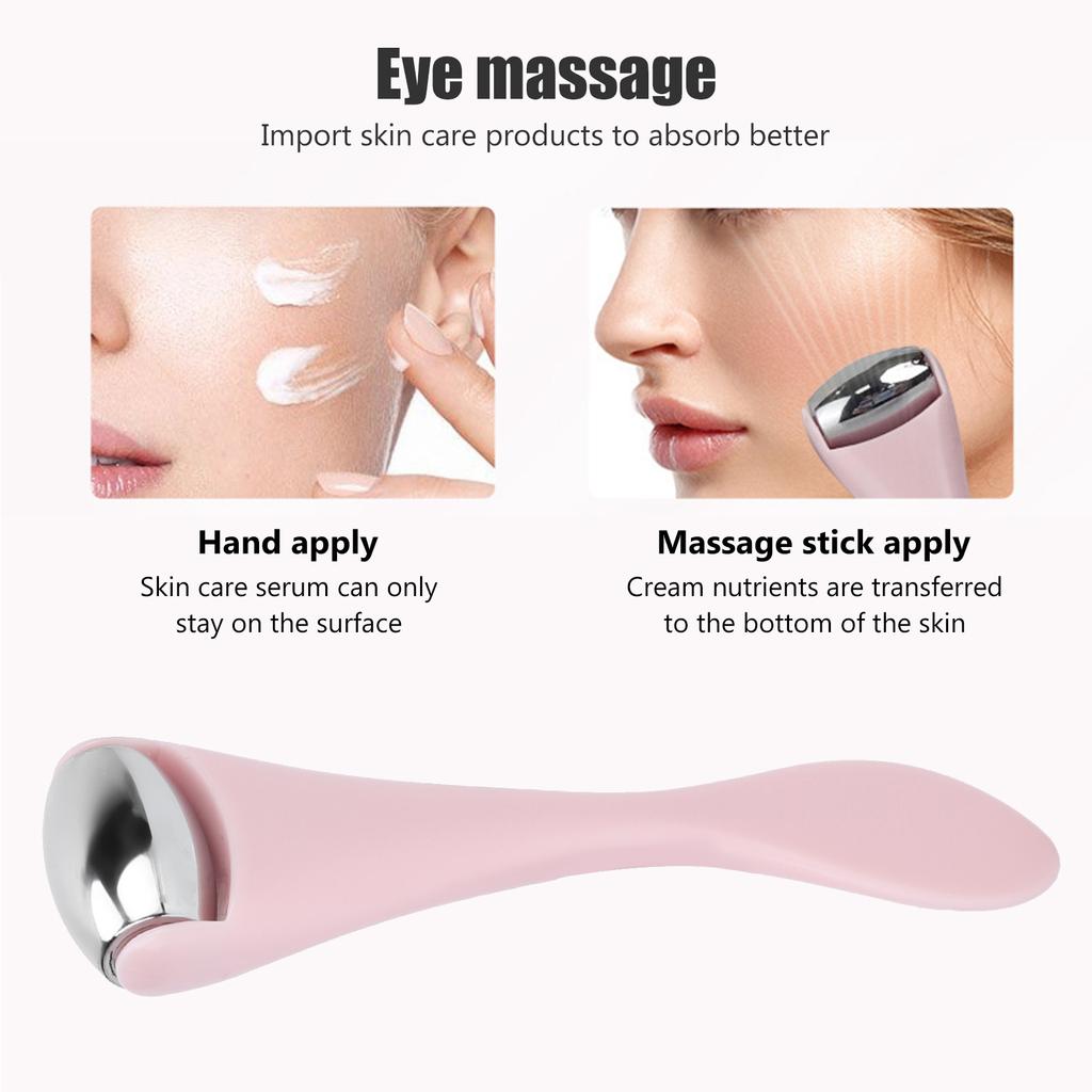 Facial Eyes Stainless Steel Portable Handheld Reduce Puffy Ice Massage Roller