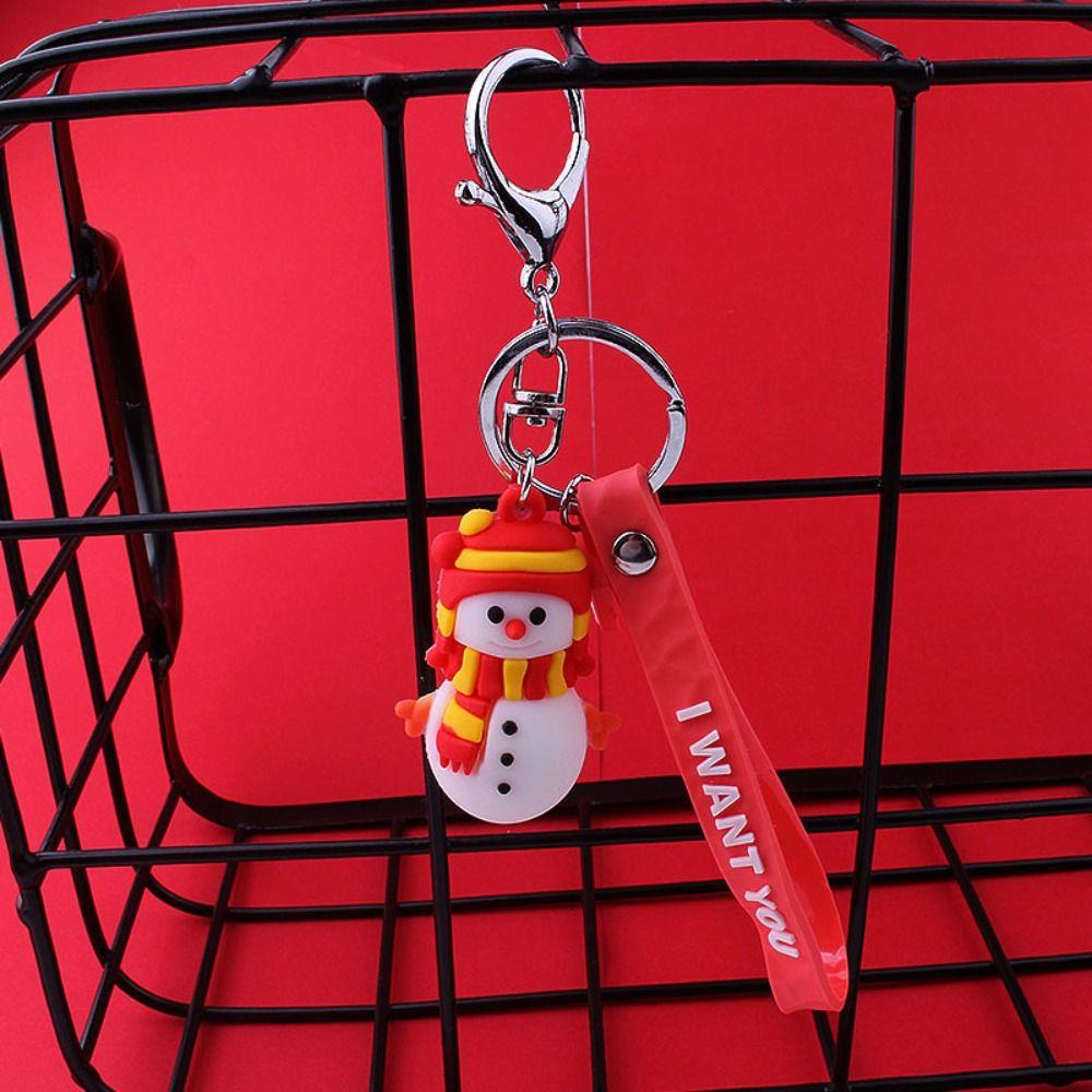 Keyring Women Ornament Kids Gift Doll Pendant Car Key Ring Bag Charm Key Chain Christmas Keychain