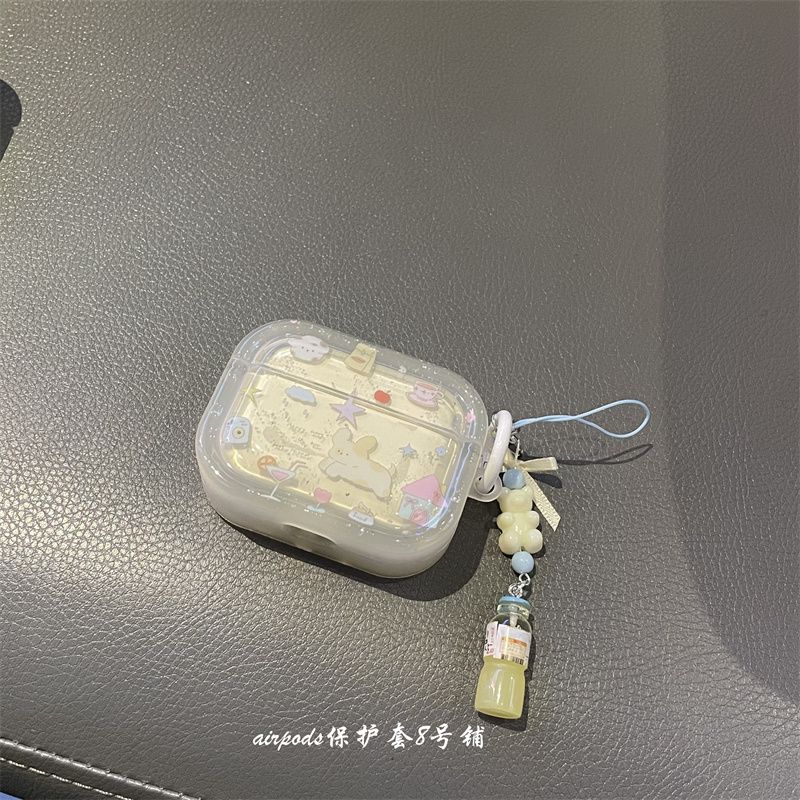 

Милый мультяшный щенок котенок Подходит для Apple AirPods Pro1 Поколение 2 Поколение 3 Поколение Чехол для Bluetooth-наушников Защитный чехол Apple Airpods 3 Yellow earphone shell + ornaments