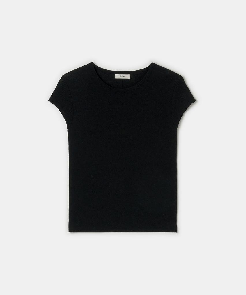 THERYE Cap Sleeve Knit(Black)