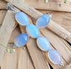 Opalite Gemstone 925 Sterling Silver Plated Gifted Cross Shape Pendant Jewelry NST-J2H18182