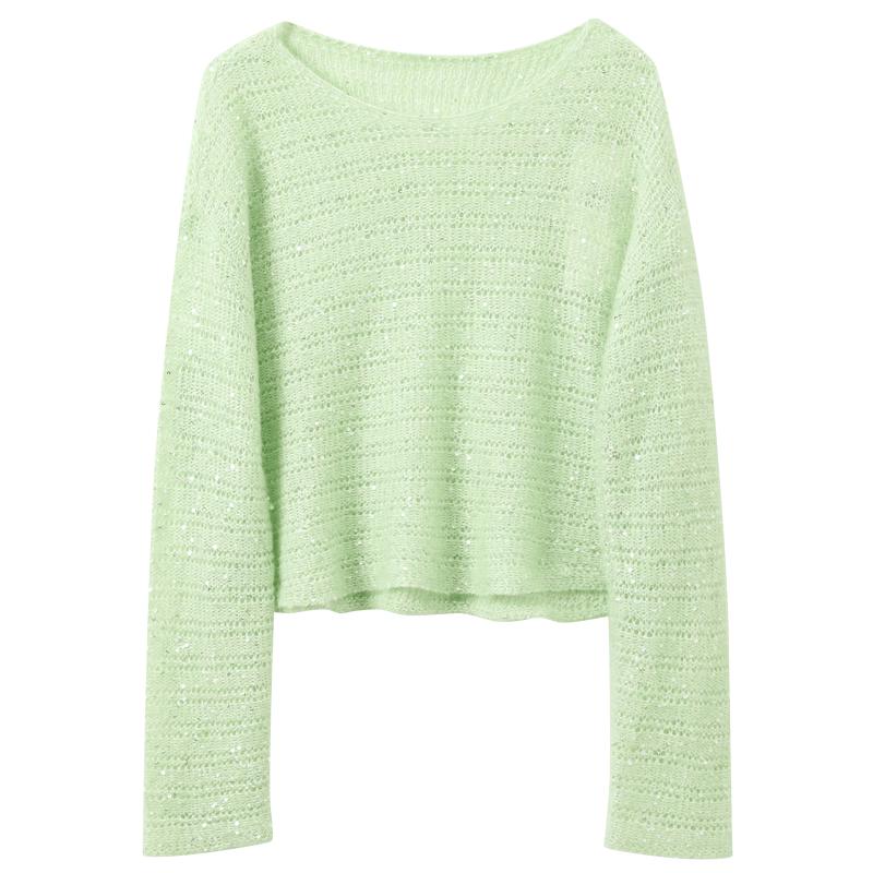 SANCITY Women's Autumn Loose Knit Top