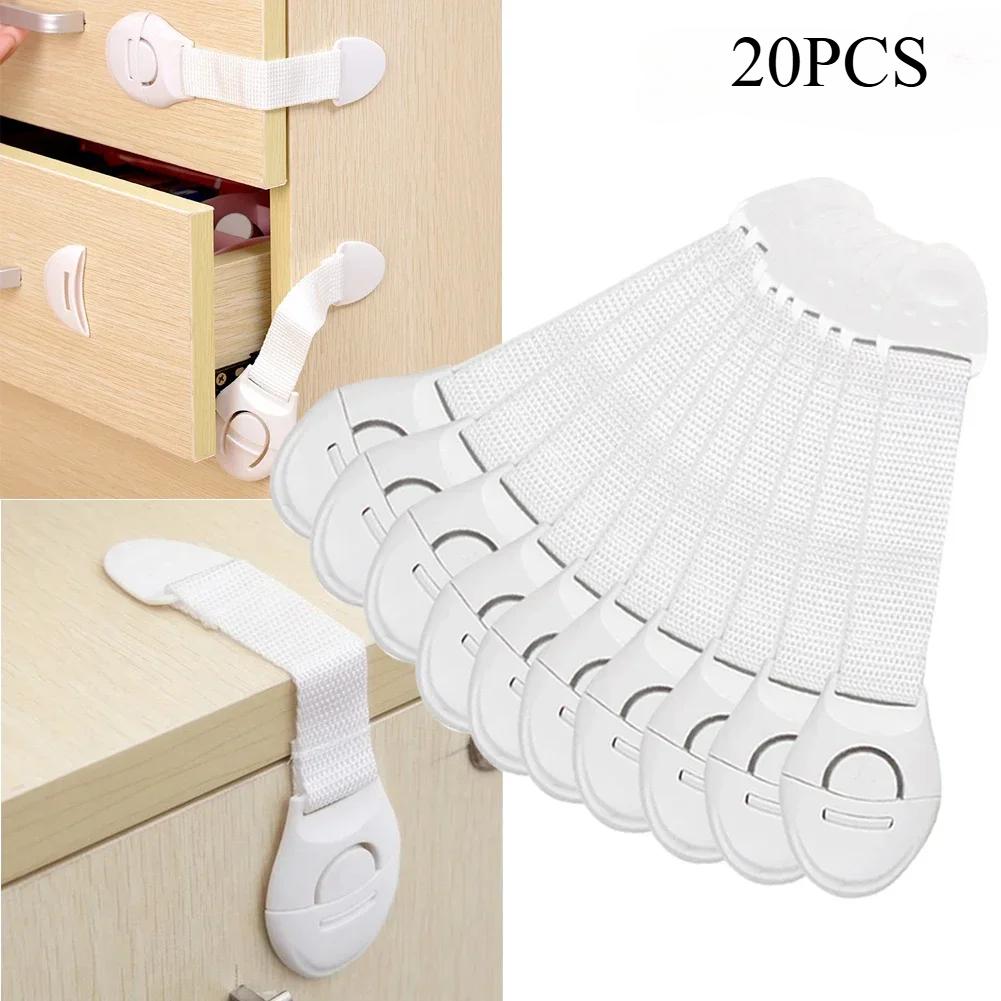 10pcs Child Safety Cabinet Locks - Baby Proof Drawer Plastic Security Protector for Kids, Childproof Home Safety Accessories