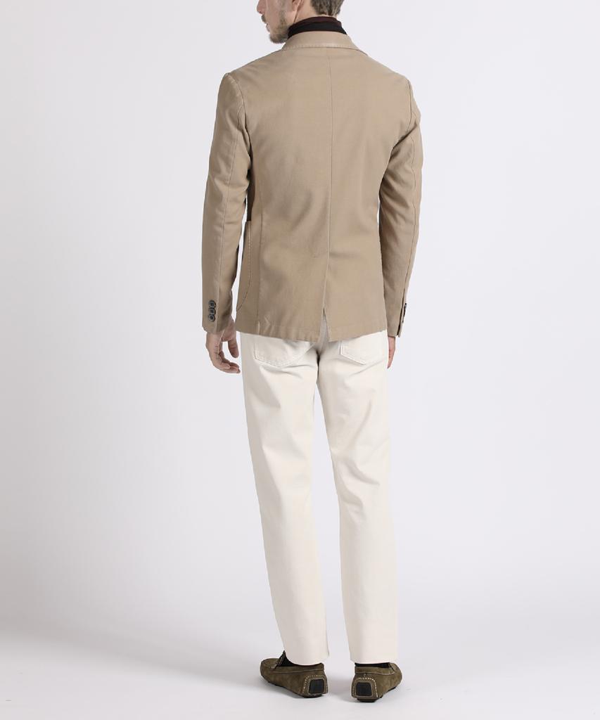 PANICALE Ivory Modern Fit Cotton Pants