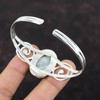 Blue Scheelite Bangle 925 Sterling Silver Cuff Bracelet Original Gemstone Bangle Handmade Jewelry Adjustable Bangle Stylish Jewelry For Gift