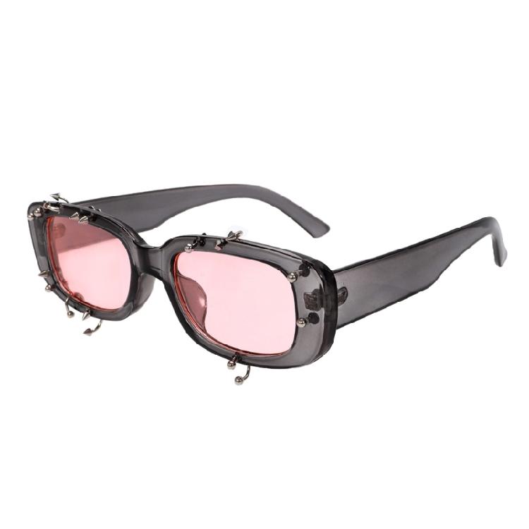 

Punk Theme UV400 Blocking Sunglasses Small Frame Comfortable Eyewear for Women Men Travel Essential Eye Glasses