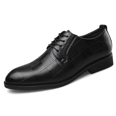 New Men's Casual Shoes Extra Large Size Business Dress Leather Shoes Men's Lace Up Versatile Wedding Shoes