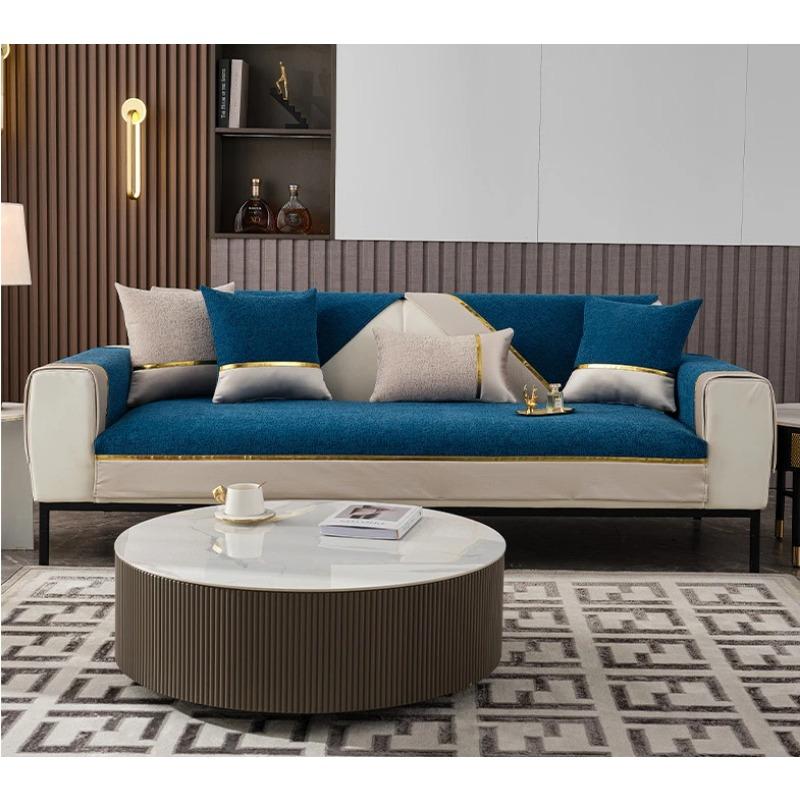 Thickened Fabric Sofa Cover I Shape Slipcover Seat Sofa Towel Dust Cover Towel Couches for Living Room Decor Chair Mat 3 Seater