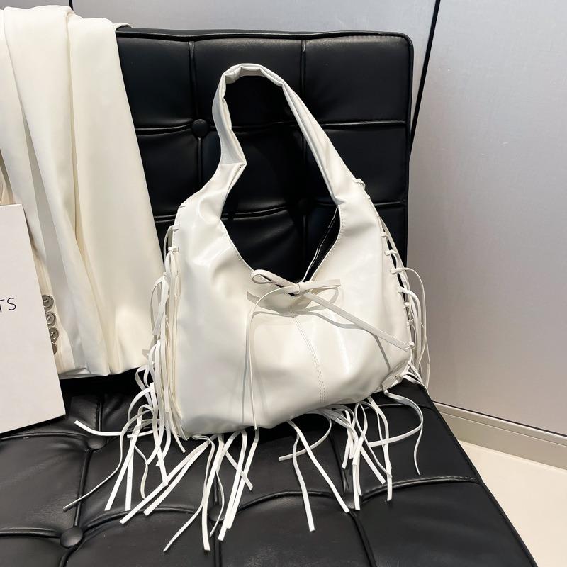 Retro High-Sense Mode Quaste Große Kapazität Tote Vielseitig Lässig Einfach Knödeltasche Unterarm Handtasche