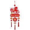 2026 Lunar New Year Pendants Vietnamese with Tassel Hanging Ornament Red Horse Pattern Spring Festival Pendants