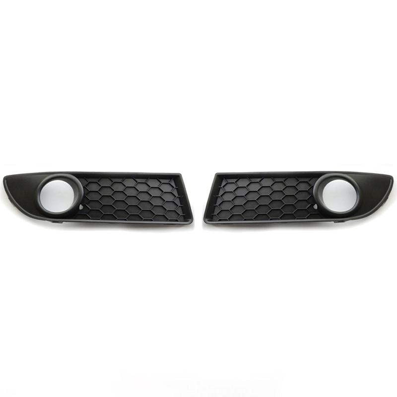 Car Fog Light Lamp Cover Bumper Grille Front Lower Bumper Center Grill For VW Polo MK4 9N3 2005-2009 Facelift 6Q0 853 677 B