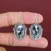White Buffalo Turquoise Earring Vintage Gemstone Earrings 925 Sterling Silver Earring Handmade Jewelry Latest Design Earring Gifts For Wife