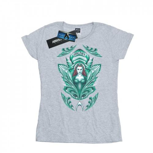 

DC Comics Womens/Ladies Aquaman Mera Crest Cotton T-Shirt XXL білий