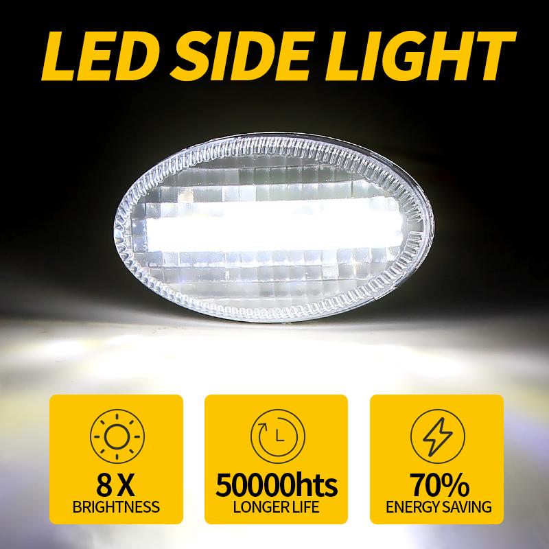 2 Stück OEM:84401SA001 Dynamische LED-Blinker Leuchten Sequenzielles Blinken Seitenmarkierungsleuchte Für Subaru Forester Impreza Liberty