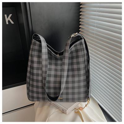 Plaid Armpit Bag Trendy Women's New Fashion Tote Bag Casual Messenger Bag Commuter Shoulder Bag