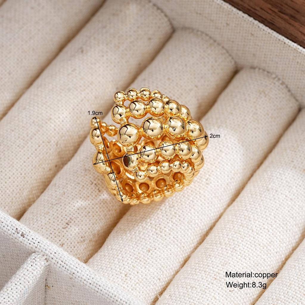 Exaggerated Wide Clip-On Earrings Set For Women Simple Gold Color Copper Metal Earring Daily Wear Vacation Jewelry Gift