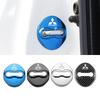 4PCS Car-Styling car door lock cover Auto Emblems Case For Mitsubishi Asx Lancer Outlander Pajero Ralliart