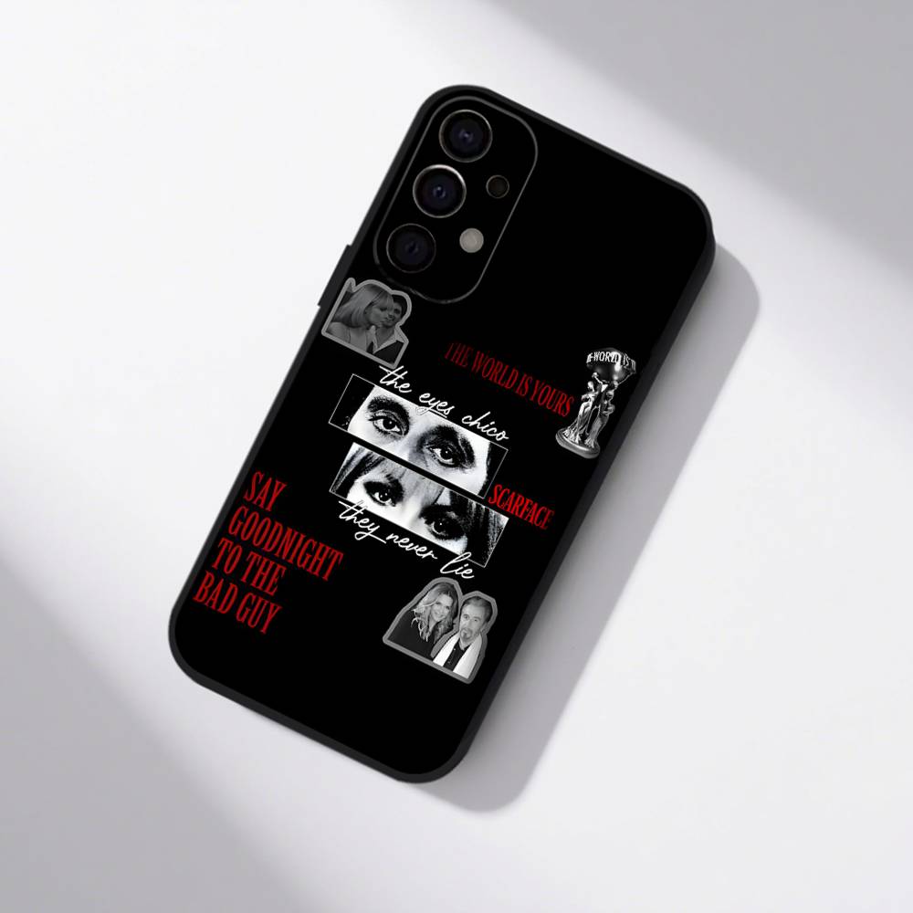 S-Scarfaces Tony M-Montana Phone Case For Samsung S25,S24,S21,S22,S23,S30,Ultra,S20,Plus,Fe,Lite,5G Black Cover