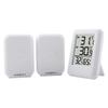 Wireless Weather Station Digital Thermometer Hygrometer Foladable Stand Inside Outside Thermometer 100m Range for Desktop