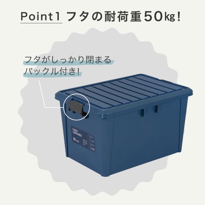 Greenpal Carry Container Storage Case for Car Camping Outdoor Cargo Made in Japan 38Low 27 x 38 x 16 Trunk, Gear, Use, Storage, (Clear, (approx. cm))