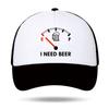 I NEED BEER Foam Trucker Cap Man Woman Summer Visor Mesh Baseball Hat Funny Fuel Gauge Print Unisex Casual UV Sun Fisherman Cap
