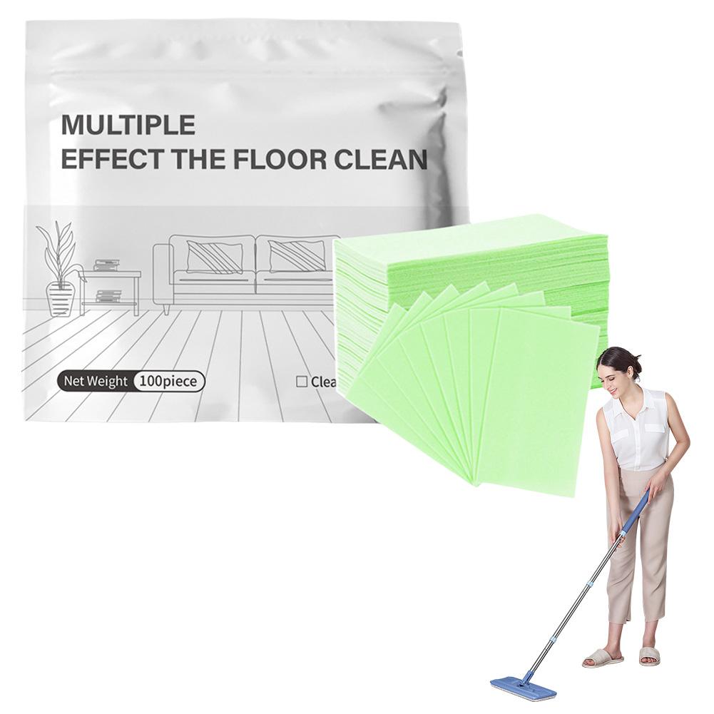 100pcs/set Mopping Floor Wiping Sheet Floor Cleaning Slice with Ability To Remove Dirt Household Ceramic Floor Tile Cleaning Too