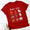 Cute Potter Cats Mom Shirt Fashion Plus Unisex Tshirt Harajuku Short Sleeve Crewneck Cotton Kawaii Casual Printed Tshirt Tops