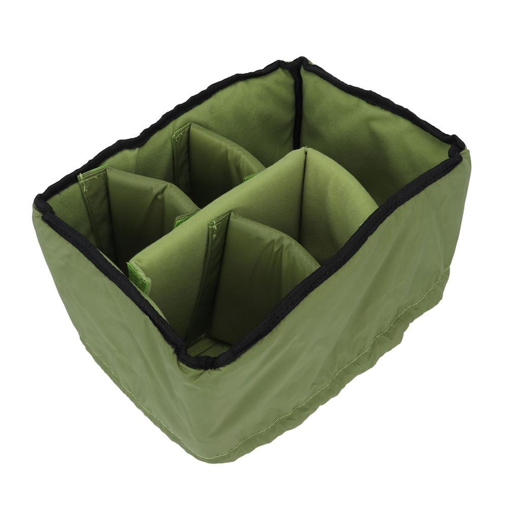 Torba na aparat DSLR o dużej pojemności, odporna na wstrząsy, wyściełana torba na aparat, futerał z otwarciem na sznurek, na zewnątrz, kolor owocowy zielony