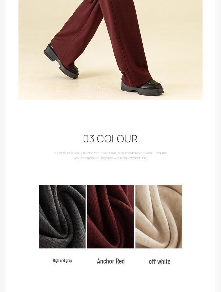 Yifei 2024 Warm Mulberry Silk & Wool Pants - Comfortable, Figure-Flattering Winter Wear