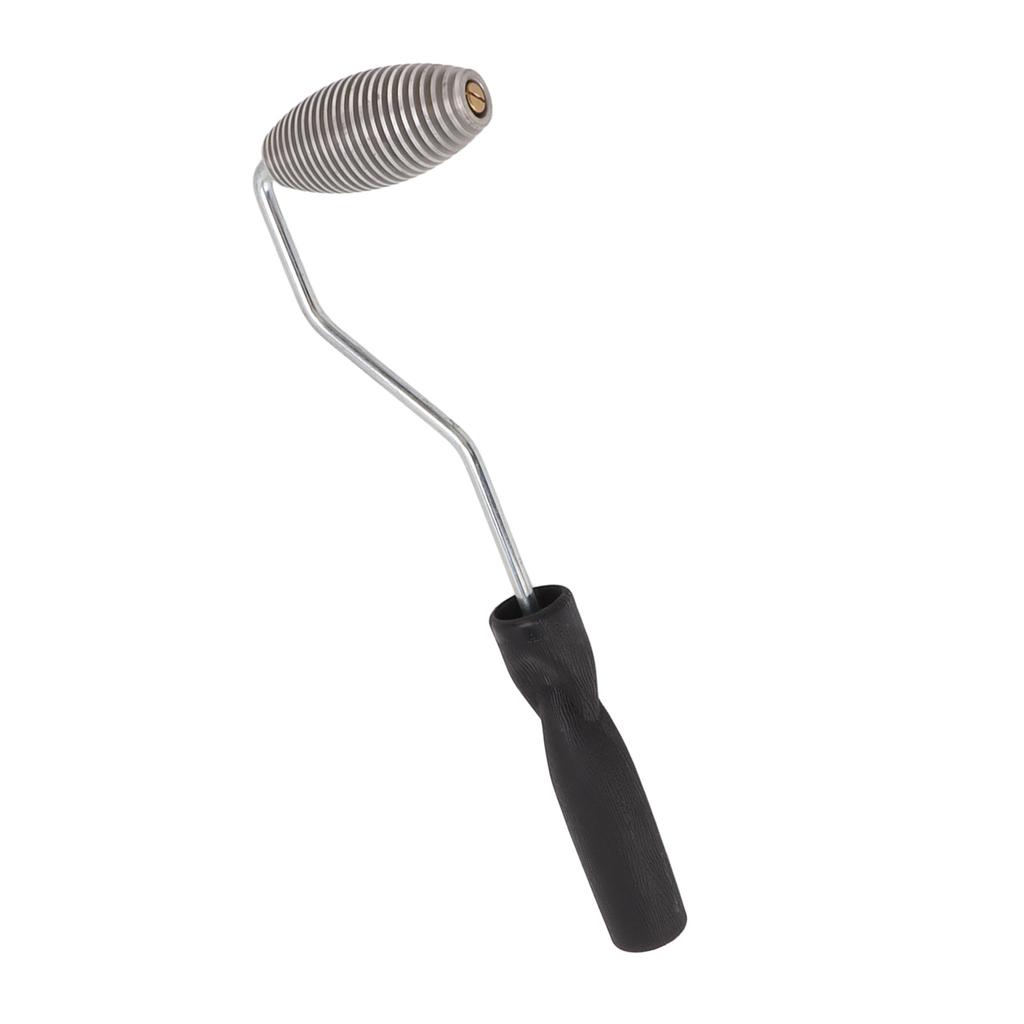 Fiberglass Roller Bubble Paddle Tool Aluminum Alloy Bubble Roller With Plastic Handle Olive Roll