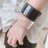 Fashion Cute Open Mouth Sweet Acrylic Bangle Temperament Texture Charm Daily Casual Resin Half Suitable The General Trend Public