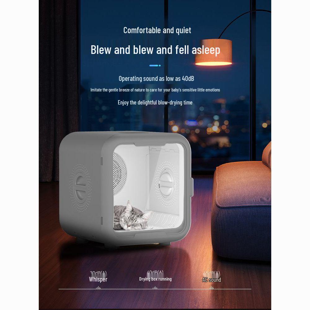 Automatic Pet Dryer: Silent Cat & Dog Bathing and Hair Drying Box