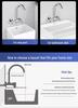 Double Handle Kitchen/Balcony Sink Mixer Tap with Hot & Cold Water Faucet