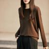 Women's 2025 Lurex Knit Round-Neck Sweater with Long Sleeves