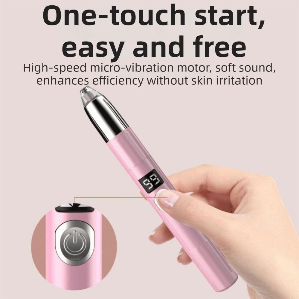 Rechargeable Eyebrow Hair Remover Digital Display Facial Hair Trimmer For Women