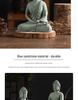 Porcelain Green Sandstone Buddha Ornament for Zen Fish Tank or Bonsai Display