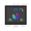 TS-WP10 Color Screen Alarm Clock Temperature Humidity Display Waterproof Bathroom Clock with Suction Cup