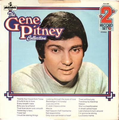 LP Record GENE PITNEY - The Gene Pitney Collection PDA004 PICKWICK RECORD 1974 UK Rock Used
