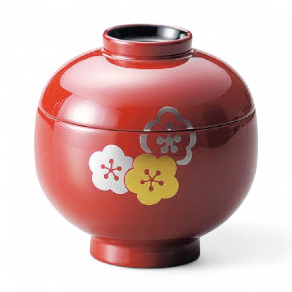 Family Lacquerware Urushi Made in Japan J-kitchens Bowl, Hand-painted, (Japanese lacquer), PID-634648,