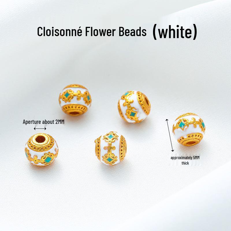 Vintage Brass Filigree Pearl Spacer Beads for Handmade DIY Bracelets