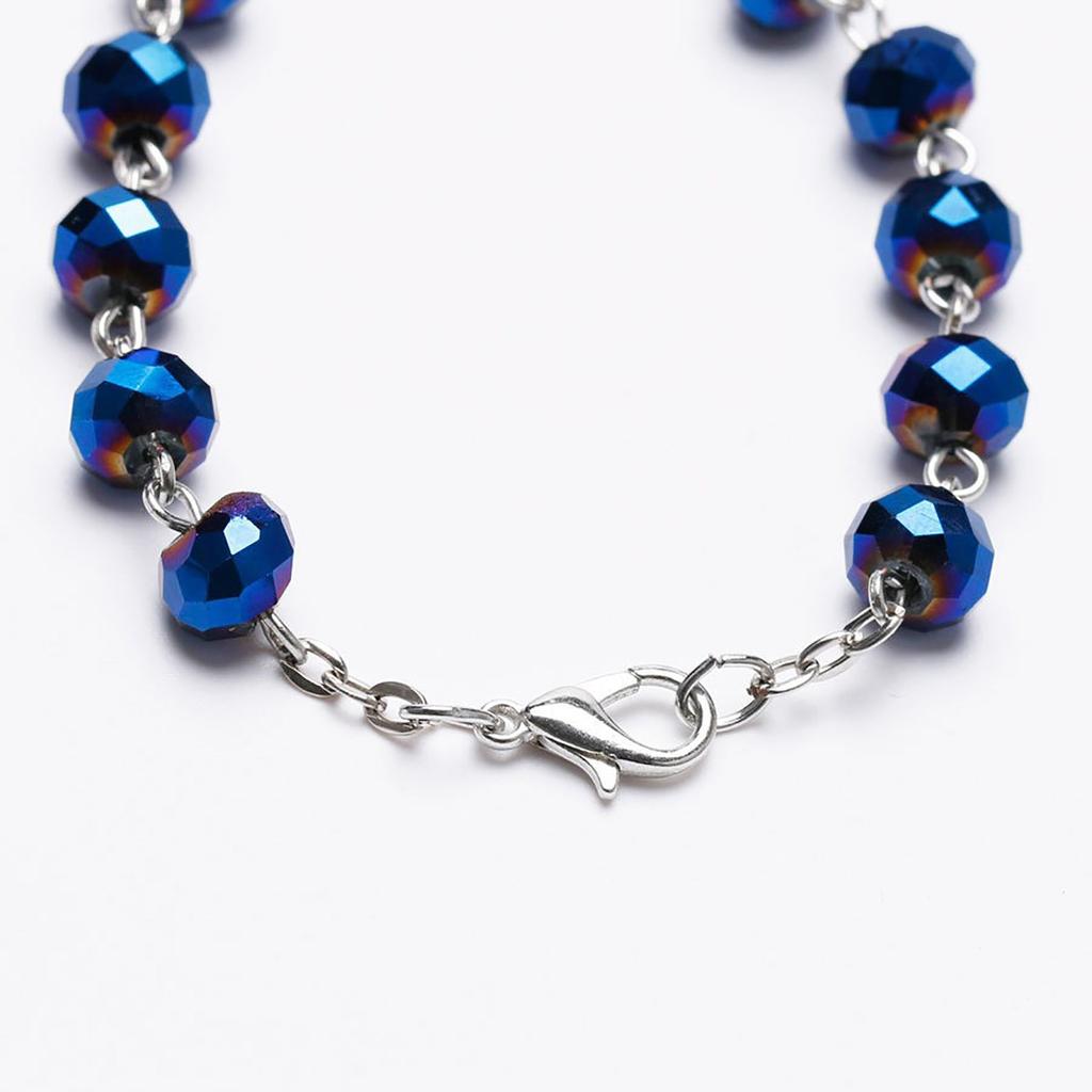 Rosary Bracelet Suitable For Car Rearview Mirror Bead Pendant Car Interior Rearview Mirror Pendant Car Decoration Cross Hanging Accessories