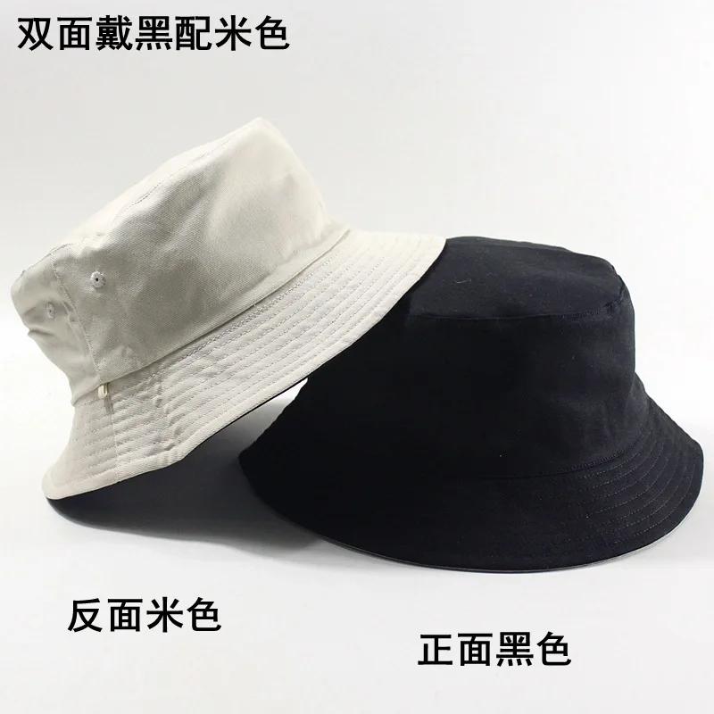 Large Size Women Fishing Hats Big Head Man Summer Sun Hat Two Sides Panama Caps Plus Sizes Bucket Hats 57-59cm 60-62cm 63-64cm
