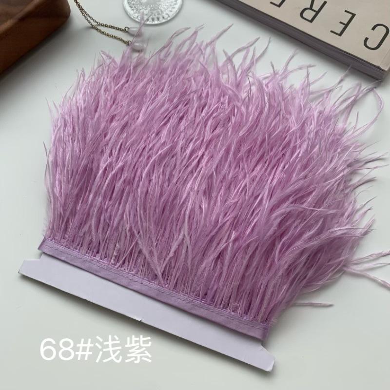 Ostrich Hair Cloth Edge 10-15Cm Clothing Accessories Diy Skirt Decoration Dress Neckline Cuffs Feathers