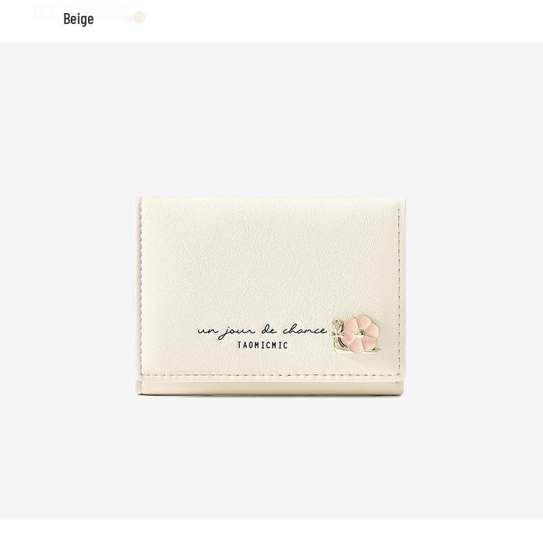 2025 Korean & Japanese Fresh Style Women's Tri-fold Ultra-thin Short Wallet - Trendy Coin Purse for Girls & Students