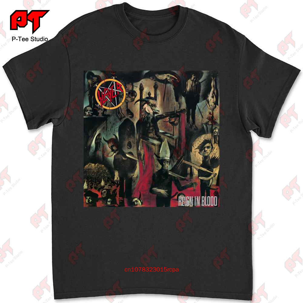 Slayer Reign In Blood Maglietta in Cotone P0L4