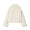 New Minimalist Long-sleeve Double-collar Plush Jacket 1255884