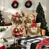 Christmas decoration pillowcase vintage retro style Santa Claus pillow cover sofa cushion suite room home decoration